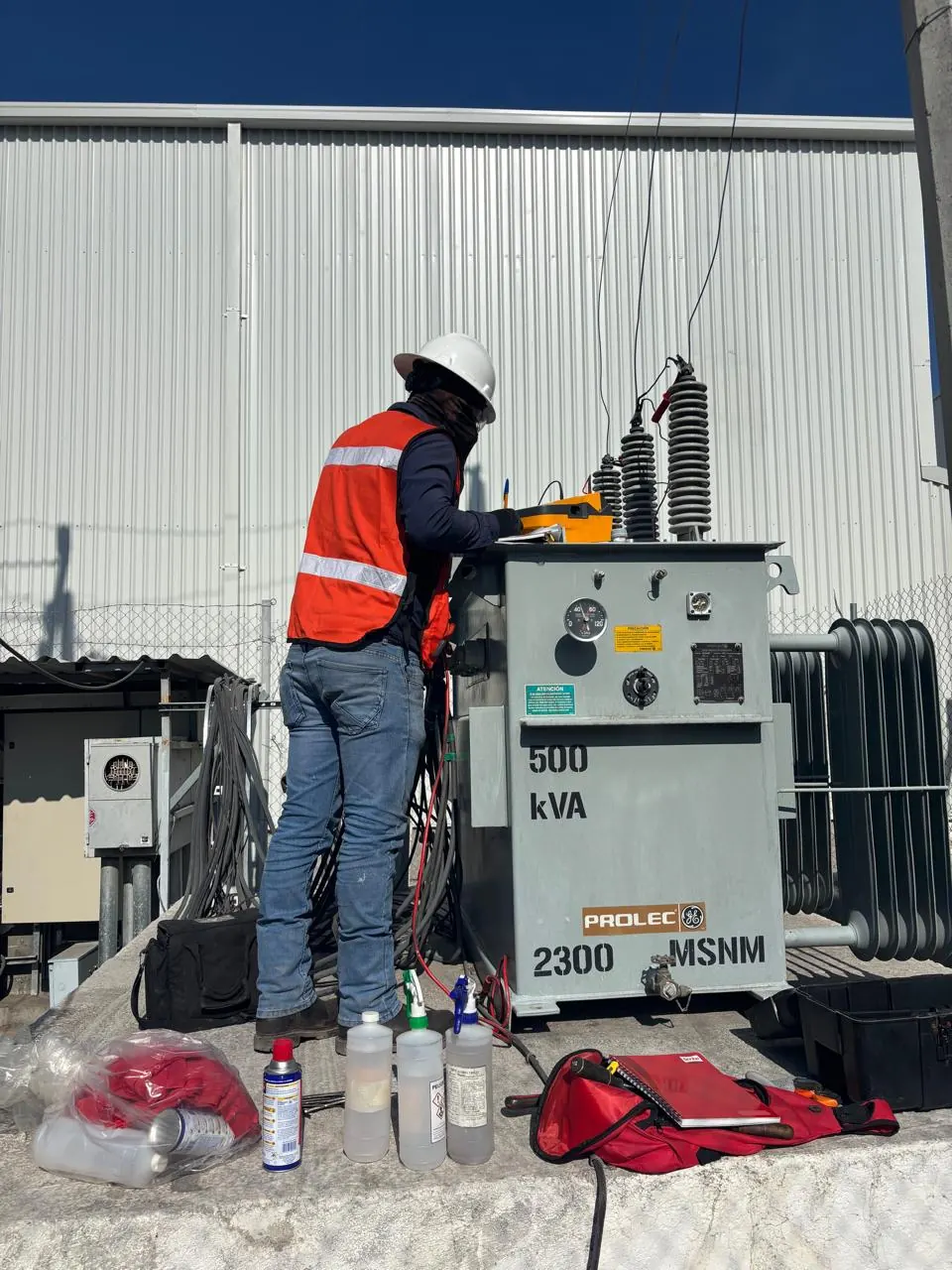Instalación y pruebas en transformador de 500 kVA bajo norma NOM-001-SEDE-2012 Monterrey